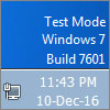 test mode windows 7 build 7601 on desktop